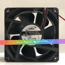 1 PCS ADDA Fan AD1224UB-F51 DC 24V 0.40A 12CM 12038 2 wire cooling fan
