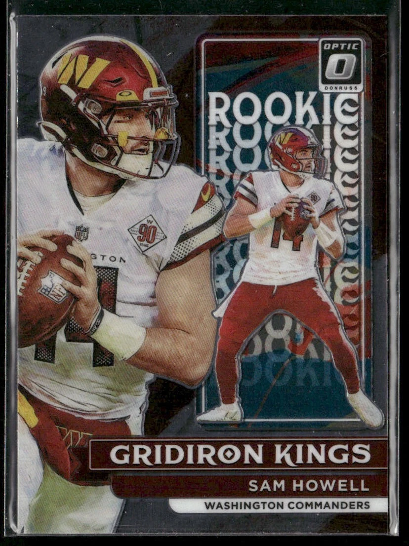 2022 Donruss Optic Gridiron Kings Rookie #RGK-19 - Sam Howell - Commanders RC!