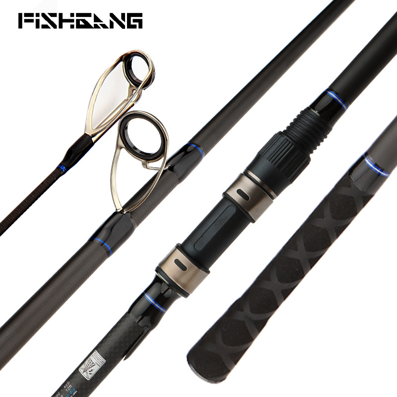 Surf Spinning Rod 12ft 13ft 14ft Saltwater Travel Carbon Pole Carp ...