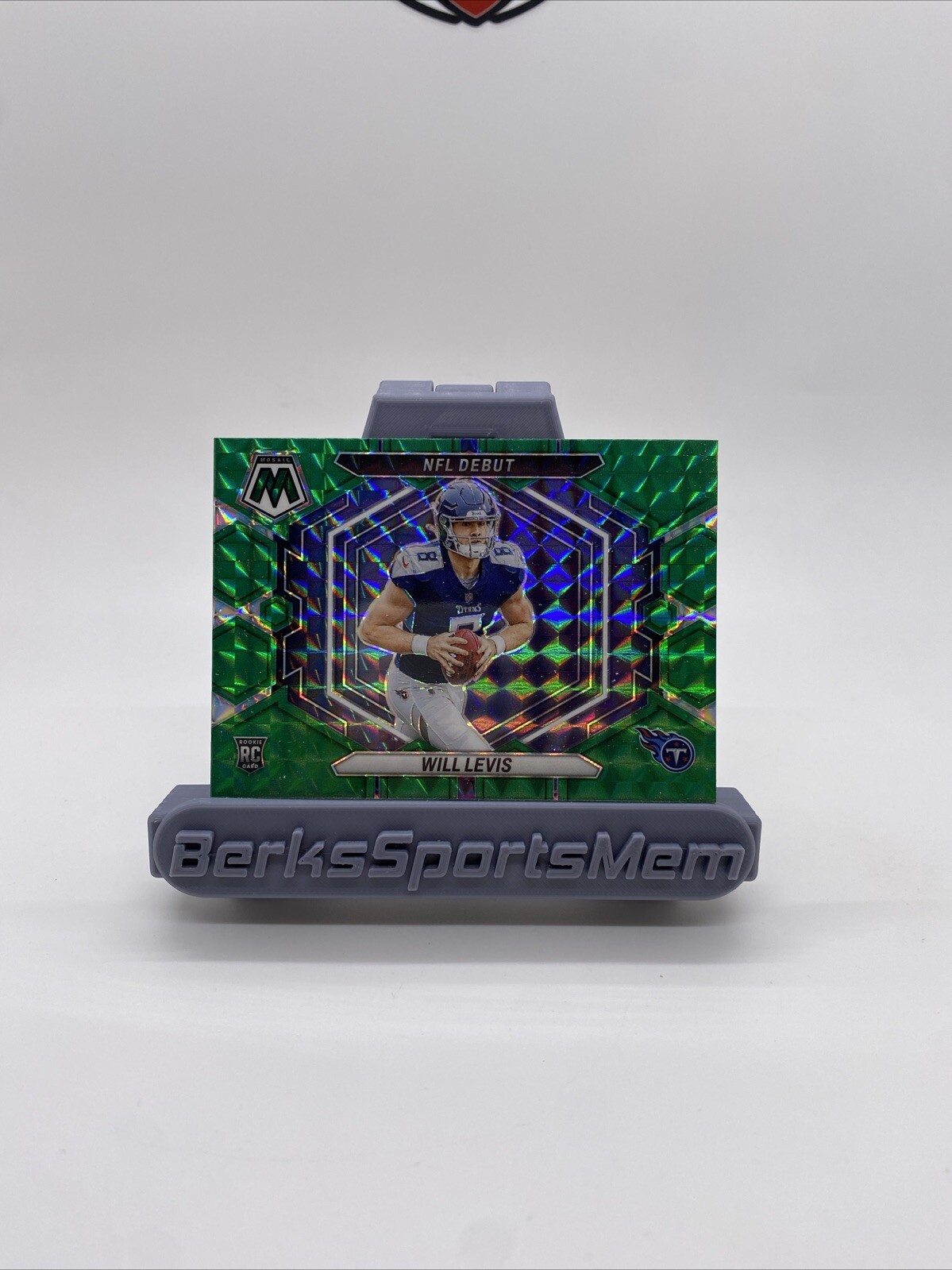 2023 Panini Mosaic Will Levis NFL Debut Green Prizm Rookie Card #ND-4 Titans RC