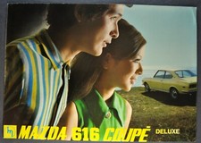 1970-1971 Mazda 616 Deluxe Coupe Sales Brochure Folder Excellent Original