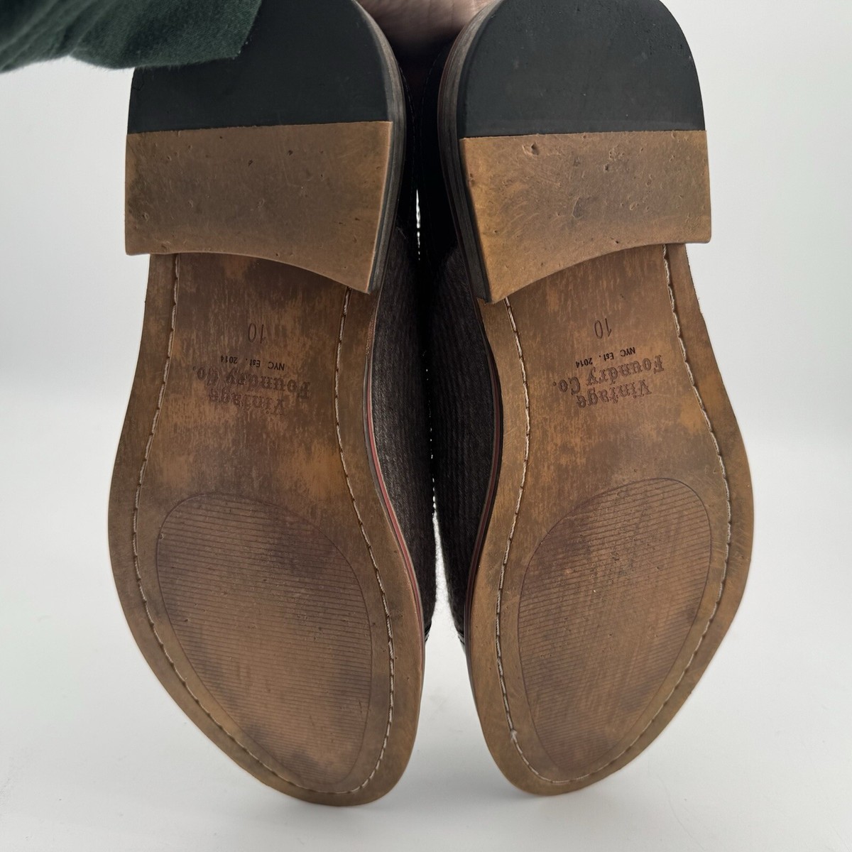 Vintage Foundry  Dress Shoes Size 10 Mens Oxford Zodiac Cap Toe Mixed Material Vintage Foundry Mens Zodiac Cap Toe Oxford Mixed Material  main image 3