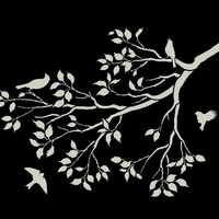 Spring Songbirds Craft Stencil- Size Medium - By Cutting Edge Stencils Spring Songbirds Craft Stencil- Size Medium - By Cutting Edge Stencils