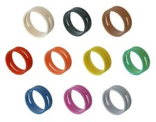 4 (FOUR) x Neutrik XXR-* Neutrik XLR Coloured Rings. XX Identification Rings Pro