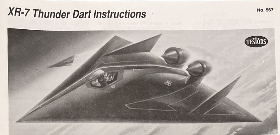 XR-7 Thunder Dart Testors 567 | eBay