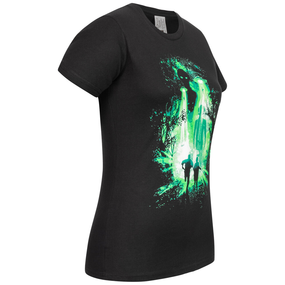T-shirt The X-Files Green Light Ufo - Femme Taille XL - Neuf Avec étiquettes