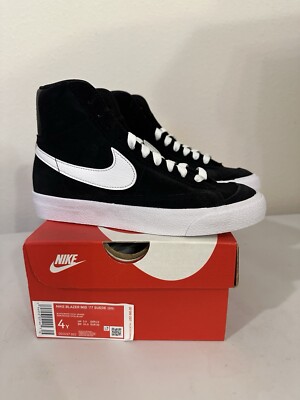 Size 4 (GS) - Nike Blazer Mid 77 Black - DD3237-002