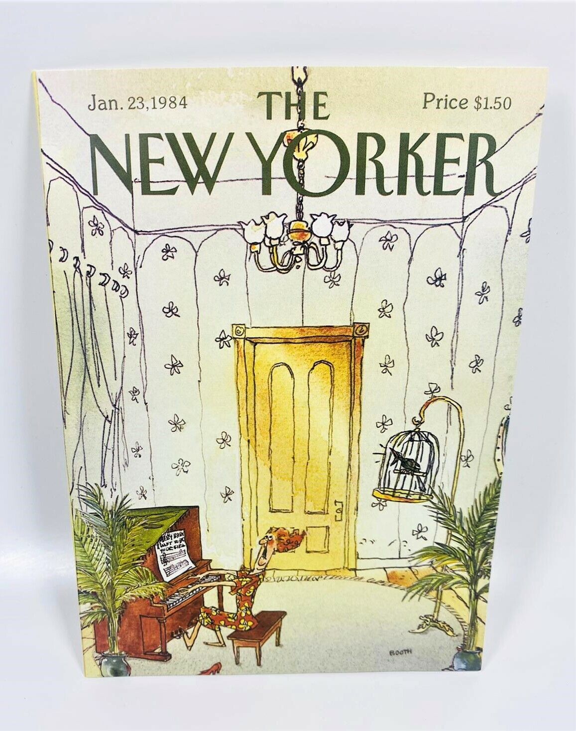 Portada de enero de 1984 para the New Yorker por el dibujante de humor visual George Booth