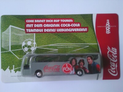 Coca Cola Fussball Teambus Bus 1:87 1.FCN Nürnberg