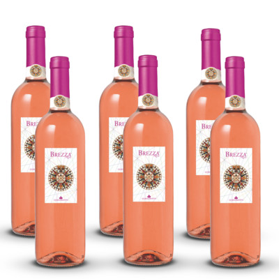 Lungarotti Brezza Rosato IGT, trocken, sortenreines Weinpaket (6x0,75l)