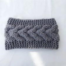 Winter Warm Ear Warmer Knit Thermal Braid Headband Stretch Ear Cover For Women
