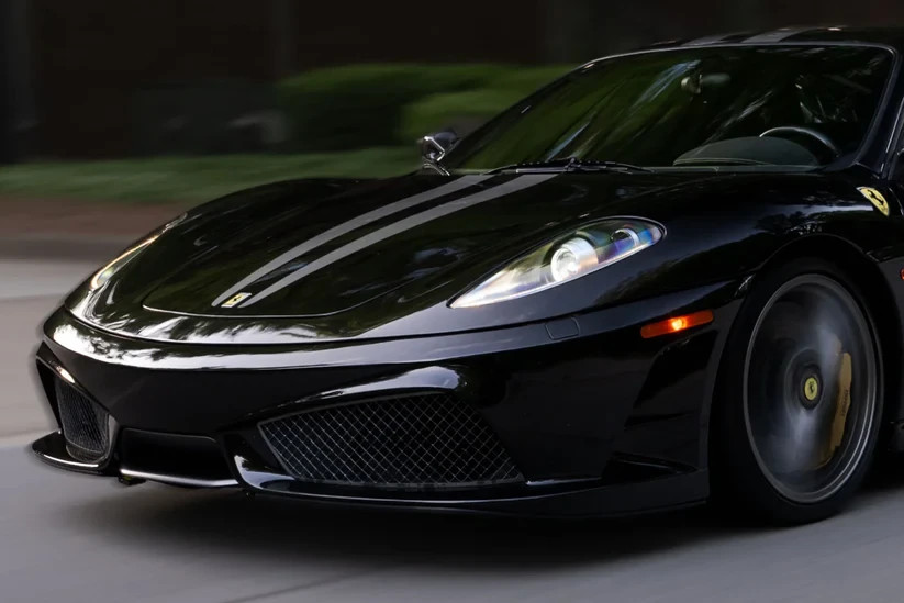 2005-2010 Ferrari F430 Carbon Fiber Headlights RHD With Smoked Turn Signal