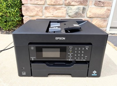 Epson WorkForce WF-7820 Wide Format All-in-One Printer 13x19 Tested Working