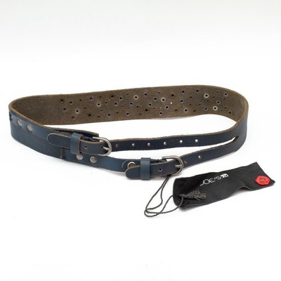 2000s Y2K Joe s Jeans Leather Waist Belt Deadstock Studded Indie Small Medium