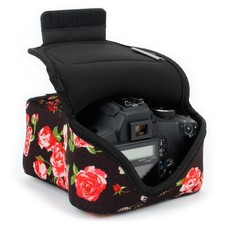 DSLR Camera Case Sleeve with Accessory Storage Strap Openings