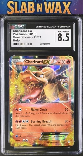 Pokémon 2016 Generations Charizard EX #11/83 CGC 8.5