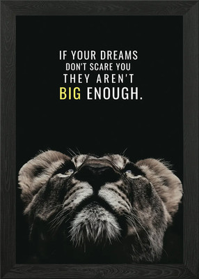 Have big Dreams Gerahmtes Wandbild Poster Leinwanddruck Bild