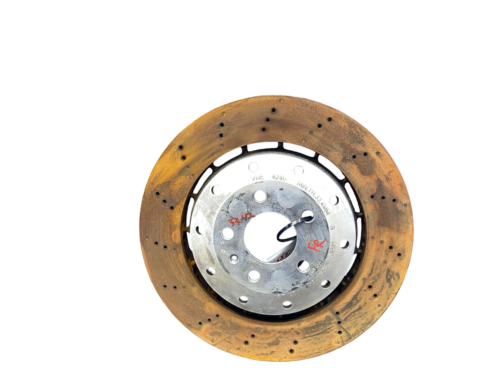2008-2013 Audi R8 v10 Oem SPYDER AWD 5.0L FRONT LEFT RIGHT BRAKE ROTOR SET