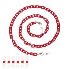 Stylish Acrylic Eyeglasses Chain for Woman, Acrylic Mask Lanyard, Red