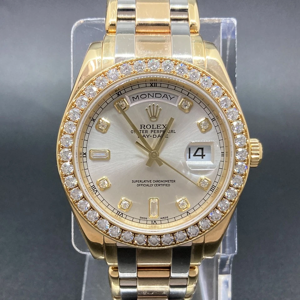 Rolex Day-Date Masterpiece 2005 edición especial, 18948, 39 mm, amarillo y blanco... Foto 4 de 4