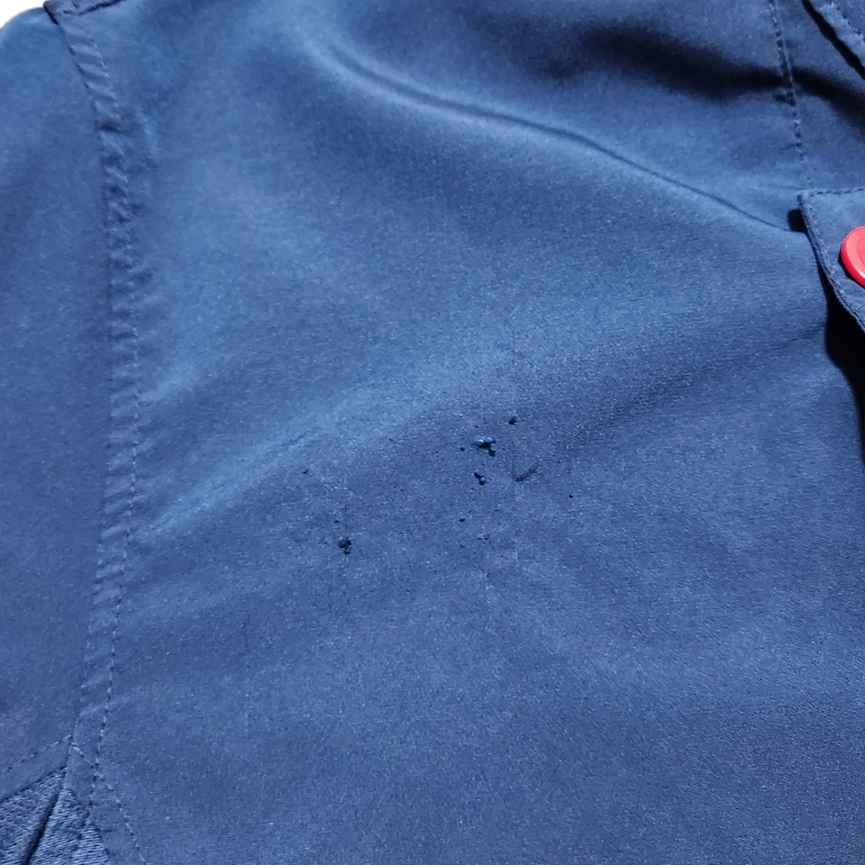 Chick Fil A Chef Coat Jacket Shirt Uniform Men's M Navy Blue Oobe Team Style - Image 4 of 4