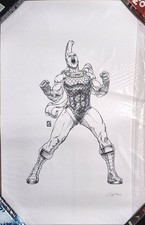 2026 Fleer Ultra Superman Medallions Rampage OA Original Art! 1/1 - PJ Catacutan