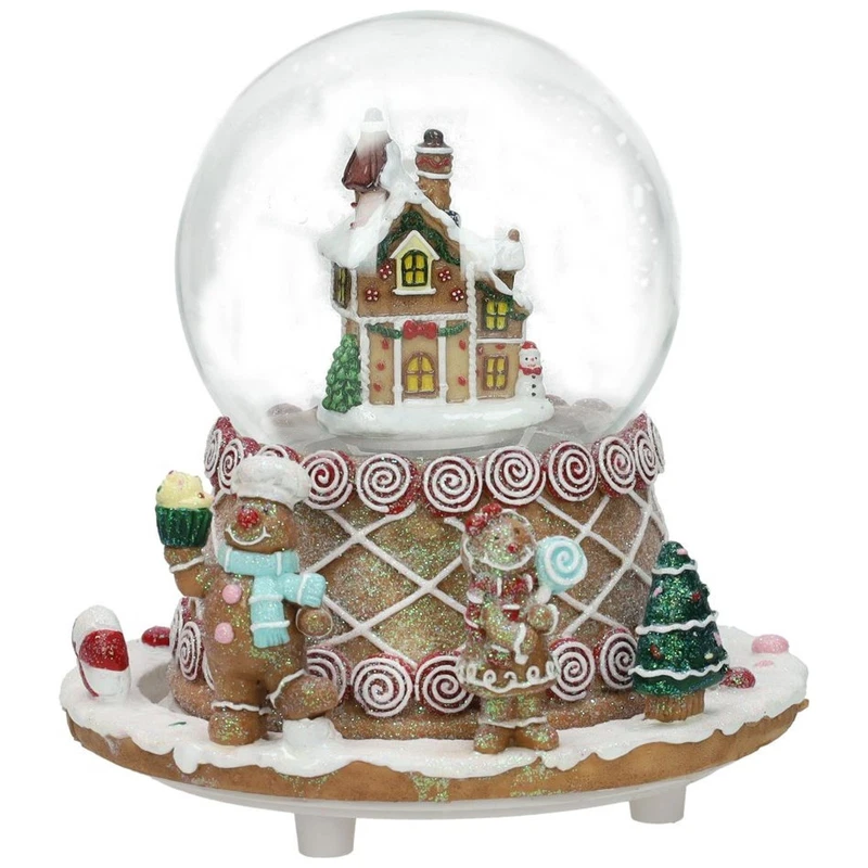 Carillon Palla di Neve Natale BRANDANI Pandizenzero Musica Luci e Movimento