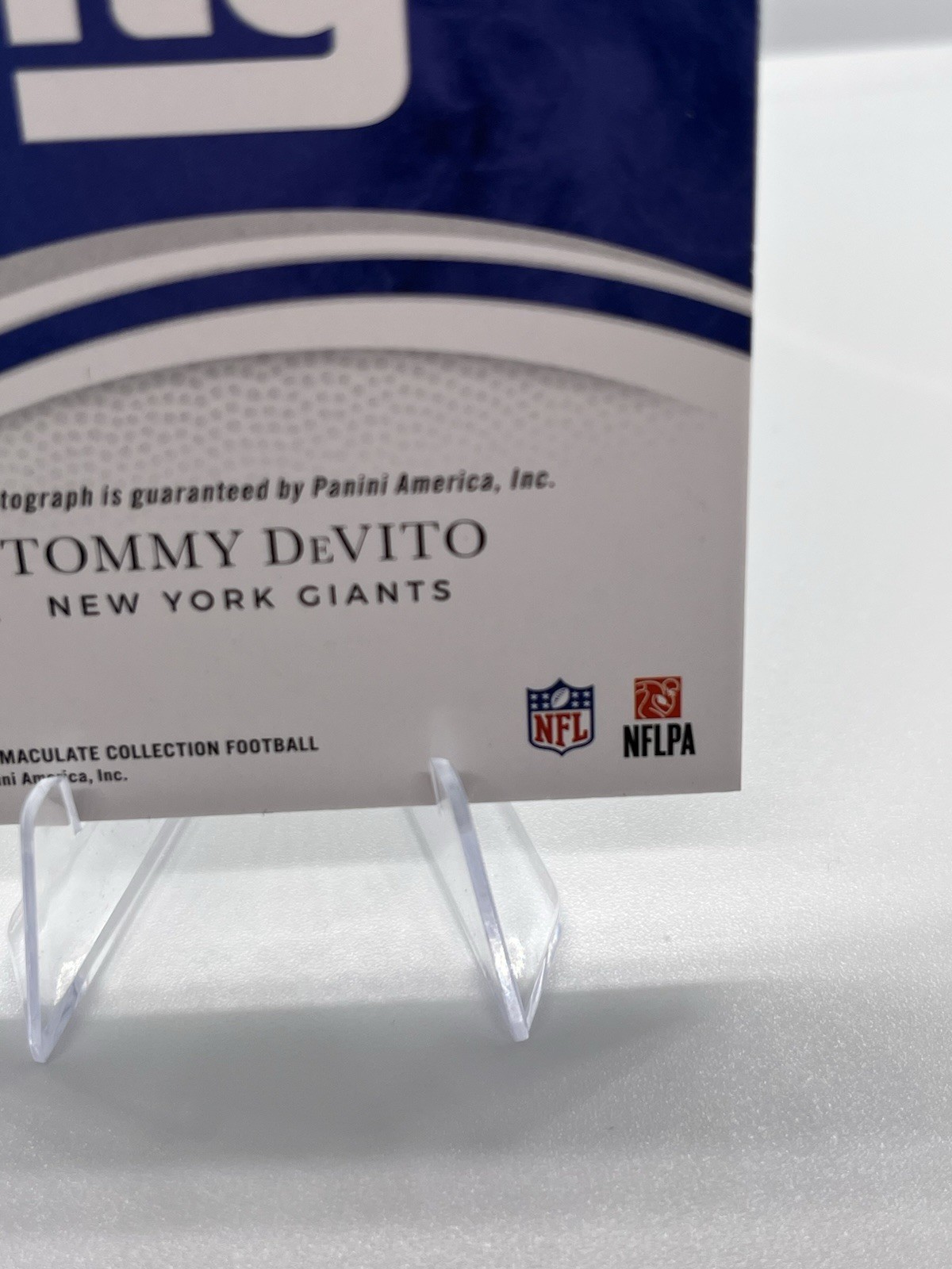 2025 Panini Immaculate Numbers Tommy DeVito Auto /99 New York Giants #INS-TDO view 10