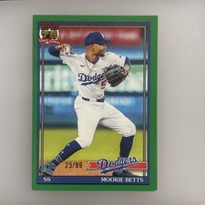2026 Topps Mookie Betts 1991 Retro /99 Green #41 Dodgers SP