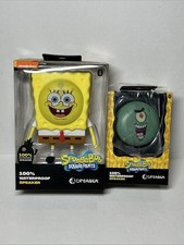 SpongeBob SquarePants Waterproof Bluetooth Speakers LE Interchangeable Set Of 2
