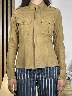 Surchemise militaire en daim Ralph Lauren 🦌 - Photo 1/4