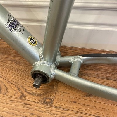 Vintage GT Ricochet Frame MTB Mountain Bike Frame Silver 12.5 XS