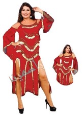 Egyptian Belly Dance Dress, Saidi Costume, Baladi Galabia, Fallahi Abaya, Kaftan