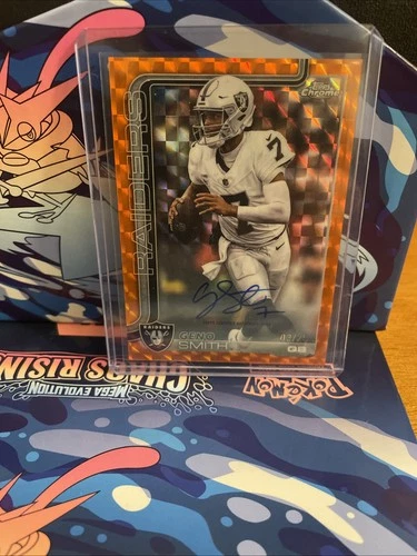 2025 Topps Chrome Geno Smith Chrome Autographs (RAW)