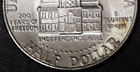 1976D Bicentennial Kennedy Half Dollar ERROR -- "Struck through grease" — photo 4