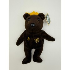 NWT Retro Salvino's Bamm Beano's Babe Ruth 3 November 1998 Animal Bear Bean Bag