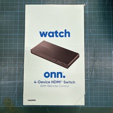 HDMI Switch, 4 Port.  Watch ONN TV PC Computer Satellite Gaming DVD