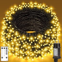 LED Lichterkette Weihnachtsbaum AußEn - 25M 250Leds Warmweiß 8 Modi Timer