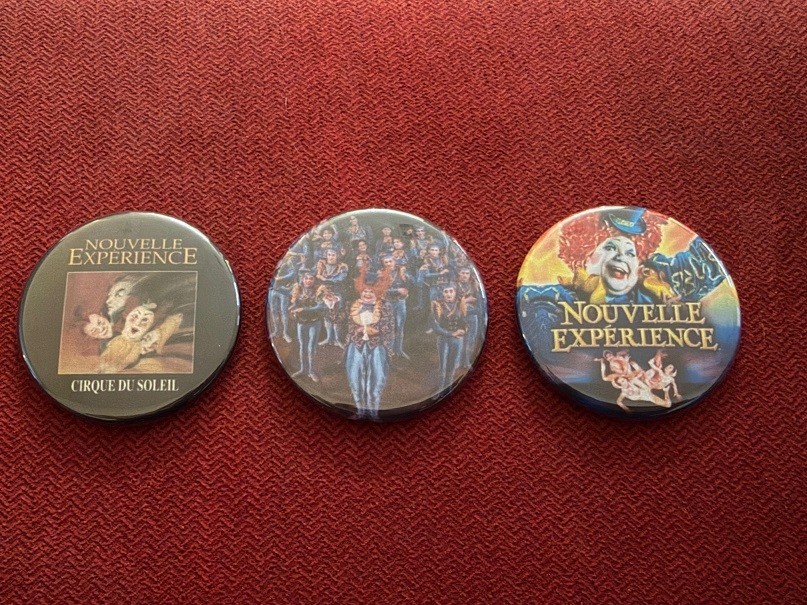 Cirque du Soleil Nouvelle Experience 3 x 1.75" fridge magnets