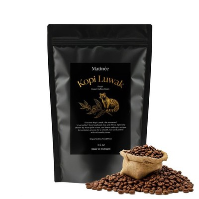 MATINÉE Wild Kopi Luwak Coffee Whole Beans, Medium 3.5 Ounce (Pack of 1) 