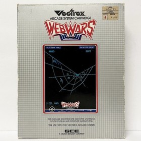 Vectrex Web Wars 1983 Vintage CIB Complete In Box Video Game Overlay Manual Box