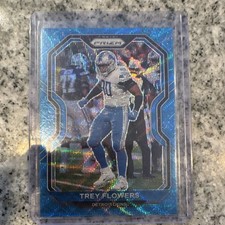 Panini Prizm Trey Flowers Blue Wave Prizm Serial Numbered /199 #202