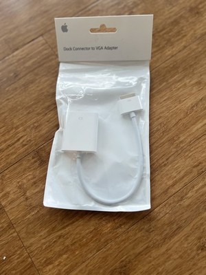 Genuine Apple iPad Dock Connector to VGA Adapter in Original Package MC552ZM/B