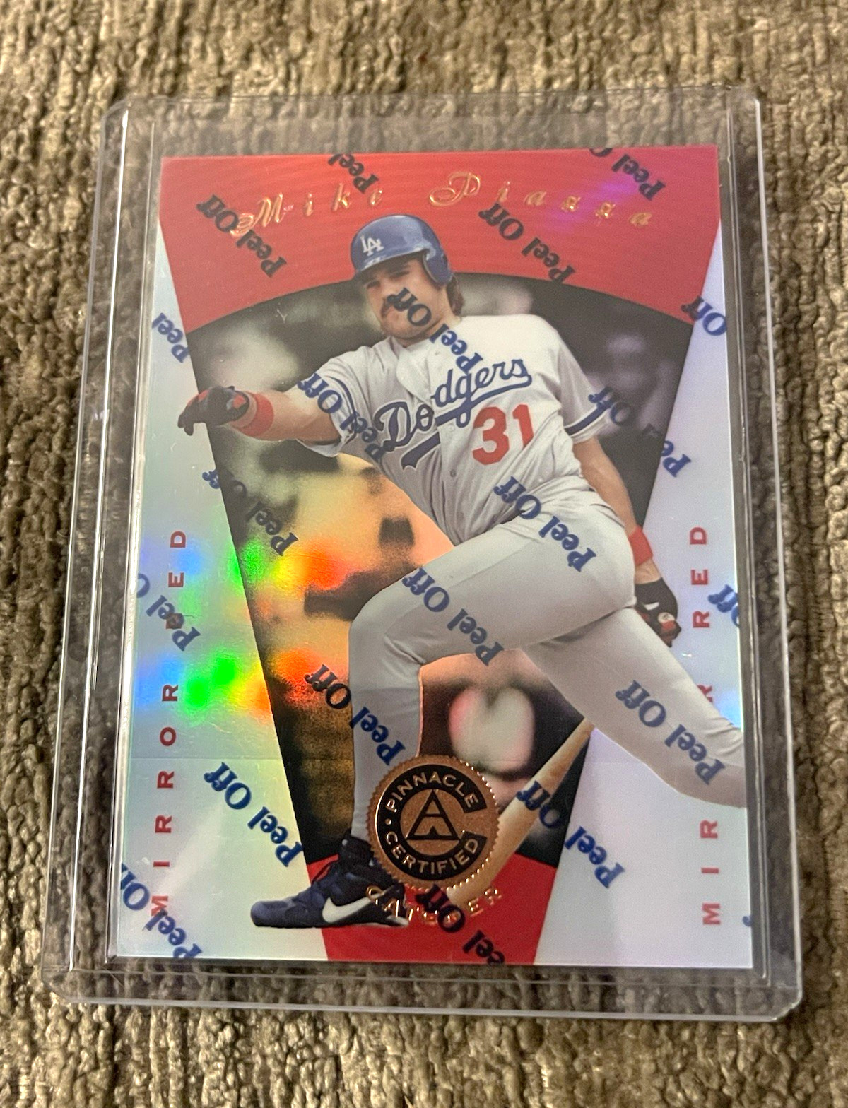 Pinnacle 1997 Certified Mike Piazza Mirror Red #26 Los Angeles Dodgers