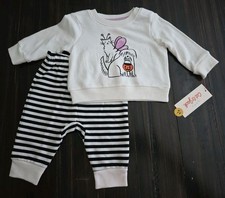 Cat Jack Newborn Halloween 2pc Outfit Puppy Kitty Sweatshirt Pants Set NWT