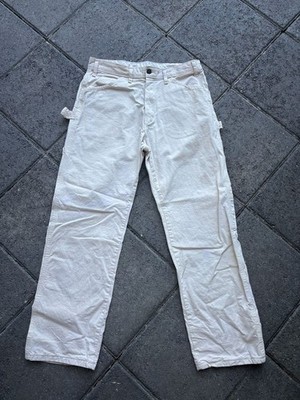 Dickies Men's White Carpenter Painter Work Pants
