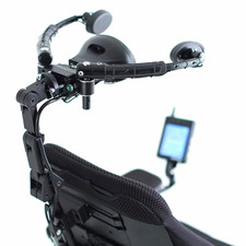 Permobil Power Wheelchair Black w/ Headrest & Joystick Control Display