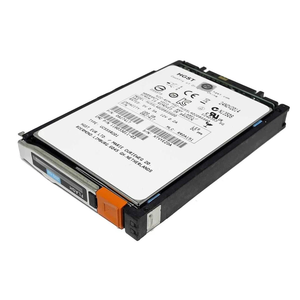 HGST 200GB 2.5" 6G SAS SSD HUSSL4020BSS600 Server Storage - Bild 2 von 3