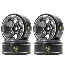 SCX24 Wheels 1.0 Beadlock Wheels 4P Scale Look Concave Six Spoke Rim Crawler Whe