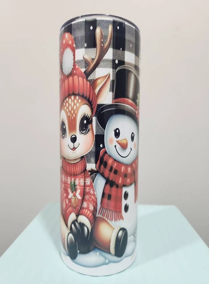 Copo reto de 20 oz com canudo de metal, escova de limpeza e fundo de borracha - Imagem 2 de 2